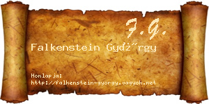 Falkenstein György névjegykártya